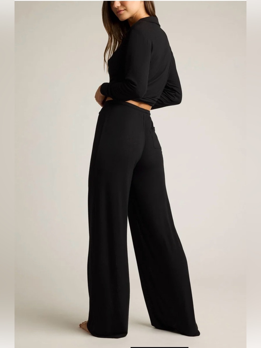 Negative Underwear Fino Cashmere Track Pant Black Size Large